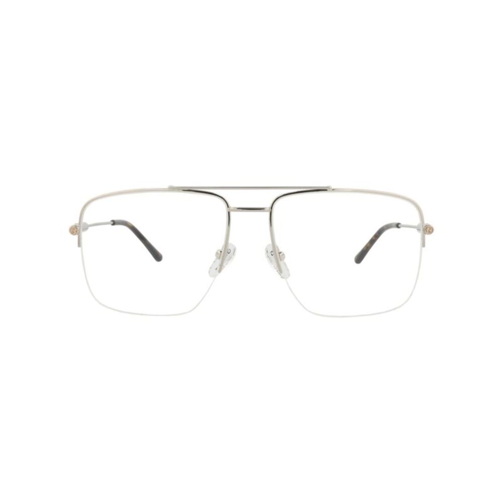 Gucci Aviator-Frame Metal Optical Frames Silver Womens
